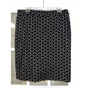 Ann Taylor Loft Tan Eyelet Lace Skirt Size 12 Cotton A-Line Summer Boho Midi